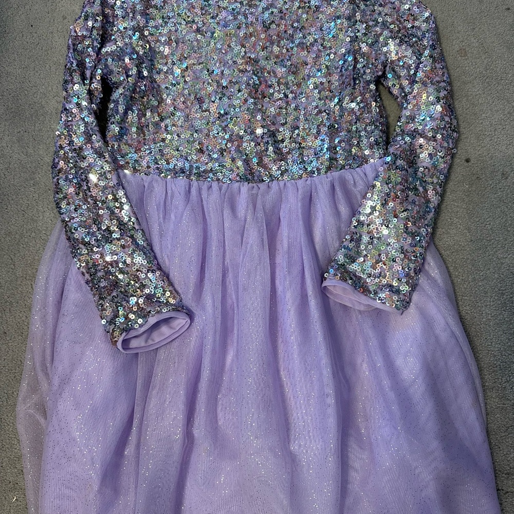 Cat & Jack Lavender Sequin Party Dress